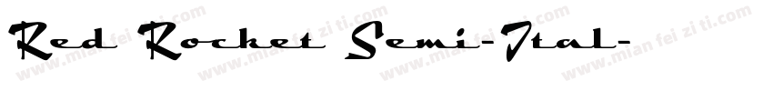 Red Rocket Semi-Ital字体转换